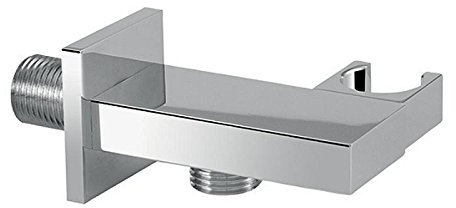 profizeug24 Wandanschlussbogen mit Brausehalter verchromt