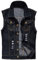 Kelmon Men's Sleeveless Lapel Denim Vest Jacket (Small, Black)