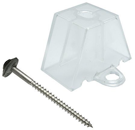 50 Abstandhalter Profil 35/207 Trapez und 50 Spenglerschrauben 4,5x65 mm Edelstahl A2 EPDM 15 mm
