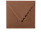 Paper24 25 Briefumschläge quadratisch 155x155 mm, 120 g/qm, Umschläge 155x155 mm in Schoko