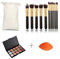 FantasyDay 15 Farben Langanhaltender Hohe Deckkraft Abdeckstift Gesicht Concealer Palette Full Coverage Contour Kit Color Corrector Foundation Camouflage mit 10 Stück Makeup Pinsel und 1 Schwamm Puff