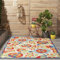 NOURISON Aloha, Teppich für drinnen und draußen, Mehrfarbig, 90 x 150 cm, einfache Reinigung, fusselfrei, Schlafzimmer, Wohnzimmer, Esszimmer, Hinterhof, Deck, Terrasse (10 x 15 cm)