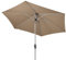 Doppler Active Auto Tilt 280 – Kurbel Sonnenschirm ideal für den Balkon und Garten – Knickbar – ca. 280 cm – Greige