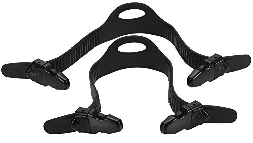 Schnelerschluslossen,senriemen,senbänder pro,Sen Schn,1 Paar senriemen Diving senriemen Gürtel Universal Veellbares Schnorcheln Tiefchen Riemen Zubehör Schwarz (L)