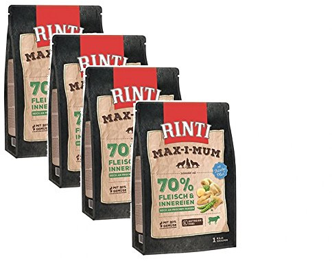 Rinti Max-i-Mum Pansen 1kg Trockenfutter für Hunde Größe 4 x 1kg