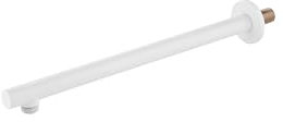 BERNSTEIN Brausearm 05R Duscharm in Weiss Runde Duschkopfhalterung für Regendusche Duschkopfhalter aus Edelstahl - Länge 36,5cm
