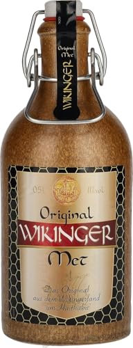 Original Wikinger Met | 1x0,5 L im Tonkrug | Honigwein aus der historischen Ursprungsregion in Norddeutschland | fruchtig aromatisch | Das Original