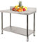 LZQ Professioneller Edelstahltisch Arbeitstisch Edelstahl Küchentisch Gastro Tisch Zubereitungstisch für Küche Bar Restaurant (Mit Aufkantung, L x B x H: 120 * 60 * 85 cm)