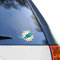 WinCraft Miami Dolphins Logo, 10,2 x 10,2 cm, perfekter Schnitt, Aufkleber