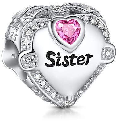 NINGAN Charm Ciondolo per Bracciali Pandora Argento 925 Abalorio Bead Charm da donna
