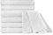 Set 6 Tappetino Bagno Doccia Asciuga Piedi Tappeto in Spugna Puro Cotone 100% 700 gr Bianco Alberghi B&B Hotel | Made in Italy