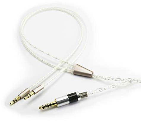 Câble audio équilibré mâle 4,4 mm vers double connecteur mâle de 3,5 mm Câble équilibré de 4,4 mm compatible avec casque Hifiman Sundara, Arya, Ananda compatible avec Sony WM1A, NW-WM1Z