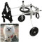 Haustier-Rollstuhl mit 2 Rädern, verstellbar, für 16-26 cm Hinterbeine, 2 bis 7 kg behinderte kleine Katzen, Hunde, Welpen zum Gassi gehen