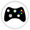 2cmØ 32-Stück! Aufkleber Sticker Briefumschlag-Siegel Post rund Video Game Controller Gaming Video Game Controller Gaming R1657