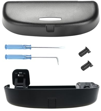 GAFAT Custodia Occhiali Compatibile con BMW X1 X3 X5 X7 Serie 1 2 Serie 3 5 6 7 2010-2025 2026, Contenitore interno per X1 U11 X3 G45 Serie 1 F70 Serie 3 G20, Custodia Occhiali da Sole (Nero)