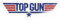 Spreadshirt Top Gun Logo Sticker, max. 10x10 cm, 10 x 10 cm, Transparent glänzend