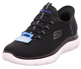 Skechers Summits High Range, Sneaker Uomo, Nero (Black Mesh Trim), 43 EU
