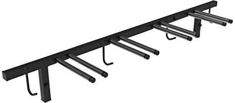RAWWEST.BIS Ski Wandhalterung Skiwandhalter Stockhalter für Vier Paar Skier - Aufbewahrung und Halterung von Skier und Skistöcke, Wand Skihalter platzsparender Skiträger Stockhalter, bis 40 kg