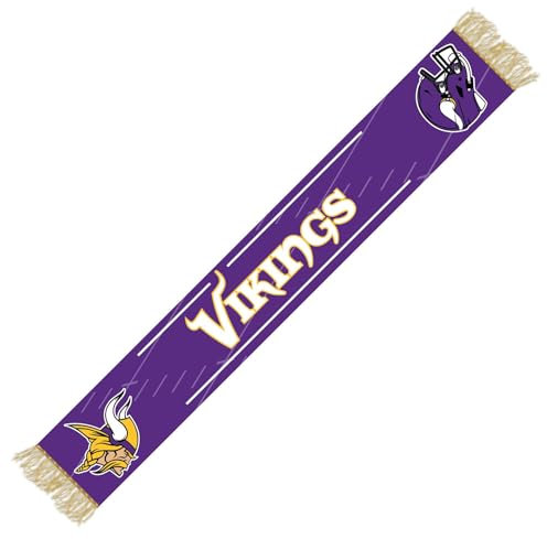Minnesota Vikings NFL Schal Fanschal Scarf ** Team HD Knitted Jaquard Scarf ** in 145 x 20 cm