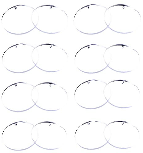 Runde Acryltafel, 16 Stück Plexiglas-Platten, Transparent Acrylic Board, Acrylglasplatte Malerei, Polycarbonate Disc for DIY Crafts, Projects, Signs, Picture Frame Display