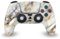 Head Case Designs Weiß, Gold Und Grau Marmor Vinyl Frontplatte Haut Gaming Aufkleber Abziehbild Abdeckung kompatibel mit Sony Playstation 5 PS5 DualSense Controller
