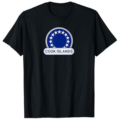 Cookinseln Länderabzeichen – Flagge der Cookinseln T-Shirt