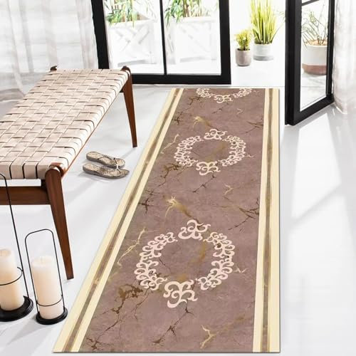 DMCHENGMA Flur-Läufer, rutschfest, lang, Wäschematte | Teppich, weich, langlebig, Läufer, waschbar, Heimdekoration, Bodenmatte, Breite 60 cm, 70 cm, 80 cm, 90 cm, schmale Teppiche (Size : 90×250cm)