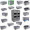 Hesselink Eurobox 40x30x32 cm, Handgriffe offen, stapelbar, 30 Liter, grau, lebensmittelecht, Eurobehälter kombinierbar mit Deckel