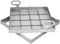 Schachtabdeckung Edelstahl 600x600 Höhe 50 mm Revisionsschacht Gullideckel Auspflasterbar EN - 124
