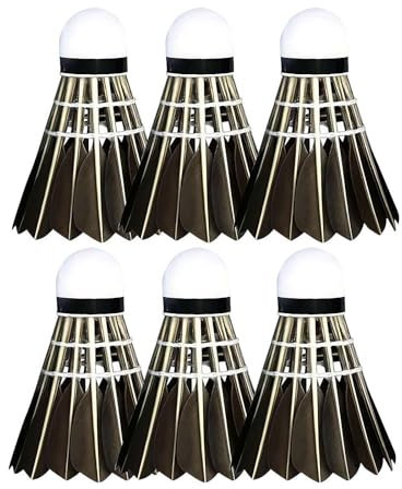 Feder-Badminton-Federbälle, große Stabilität und Haltbarkeit, schwarze Gänsefeder-Badminton-Federbälle, Hochgeschwindigkeitstraining, Badminton-Bälle, für Indoor-Outdoor-Sportarten