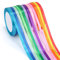 suwineo Satinband, 6 mm, 12 Rollen, 22 m, Polyester, farbiges Band zum Basteln, Geschenkverpacken, DIY-Dekorationen