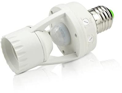 fortunate lights 50pcs AC110-220V PIR Induction Motion Sensor IR Infrared Human E27 E14 B22 Plug Socket Switch Base Led Bulb Holder