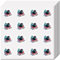 CREATCABIN 128 Pcs Christmas Tree Stickers Cat Stickers Cute Display Decor Small Circle Vinyl Waterproof Self-adhesive Dots Scrapbook DIY Craft House Decoration for Cup Laptop Water Bottle 2.5x2.5cm