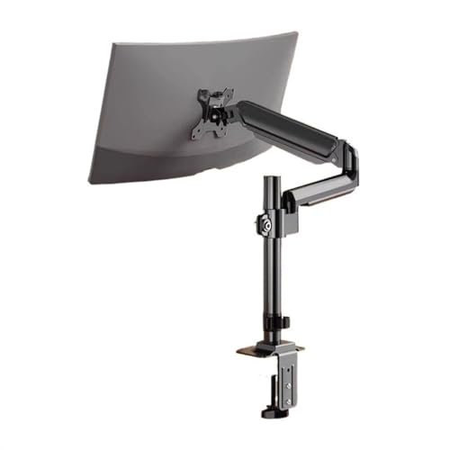 Soporte para monitor Brazo for monitor individual, soporte de escritorio ajustable for monitor individual, se adapta a un máximo de 35 pulgadas, 22.0 lbs, brazo de montaje for monitor de aleación con