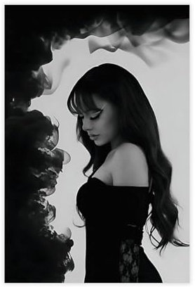 GBFRE Poster Sängerin Ayliva, Leinwandposter, Wandkunst, Dekordruck, Bild, Gemälde für Wohnzimmer, Schlafzimmer, Dekoration, ungerahmt, 30 x 45 cm