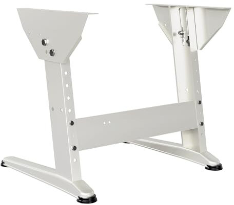 KESSLER PRO Einzel-Tischgestell KSV-L1 60x40 cm - Höhe und Neigungswinkel verstellbar, ergonomisch - Weiß