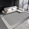 QGYFRE Teppich Gross Esszimmer Large 300x400CM Hall Grau Moderner minimalistischer XXL