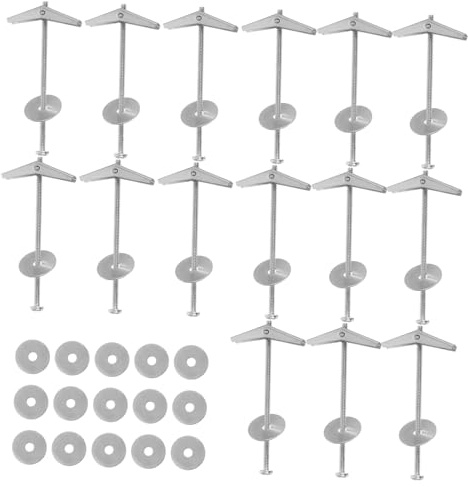 ABOOFAN 15sätze Flügelmutter Und Kippdübel-set Für Trockenbauwände Schwerlastdübel Metalldübel Und Schrauben Schnellverschluss-flügelmuttern-set Zubehör Für Hohlwände