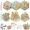 VICDUEKG 6 Sets DIY 3D House Stickers, Diy Miniature House Sticker, 3D Aufkleber mit 2 Pinzetten, Sticker Scenes Machen Sie Ihren Eigenen, Relief Stress für Erwachsene und Kinder