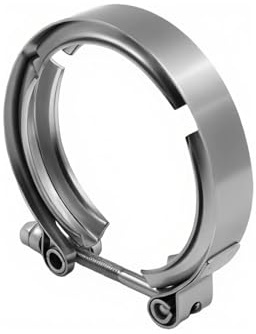 Crozgan 3 Inch Exhaust V Band Clamp,76mm / 2.99inch Stainless Steel Flange Clamp Klemme Kit for Universal Accessories