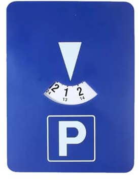 LIbgiubhy Auto Parkscheibe, Timer, Digitale Karte, elektronische Uhr, Karte, Kfz Zubehör, Uhr