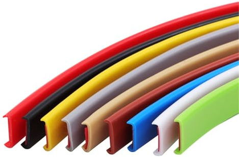 MTADSBKFP Bande de Chant en U, Bande de Chant Auto-adhésive en Forme de U TPE Multicolore, Largeur 9-40mm, Longueur 5M(Beige,25mm)