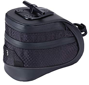 BBB CyclingStorePack SSatteltasche|Wasserdichte HochwertigeMaterialien|Rücklicht und Montagehalterung|Reflektierende, schwarze Grafik|Pack& Store