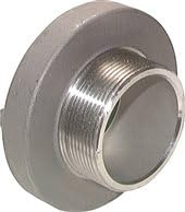 Storz-Kupplung G 1(AG), 25-D, Aluminium (geschmiedet) Werkstoff:Aluminium (geschmiedet)