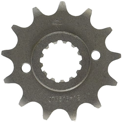 JT Sprockets JTF516.13 13T Steel Front Sprocket, Black | Fine-tooth, ID 21.6mm / 25mm compatible with Kawasaki KLR 650 Tengai 1989, Kawasaki KLX 250 S 2009-2017