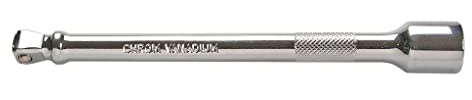 SW-Stahl 05852L Kippverlängerung 3/8 Zoll für Ratsche - 100 mm | Chrom-Vanadium-Stahl, 15 Grad Schwenkwinkel ohne Gelenk, passend für Umschaltknarre, robuste Profi-Verlängerung