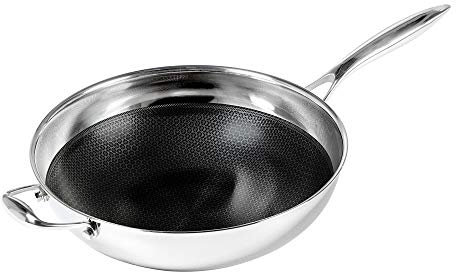 Black Cube Kochgeschirr mit Schnellverschluss, Wok mit Helfergriff, 32,5 cm