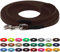 LENNIE BioThane Schleppleine, 19mm, Hunde ab 35kg, 8m lang, mit Handschlaufe, Dunkelbraun, genäht