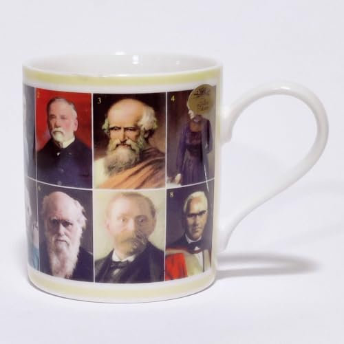 Famous Scientists in History Mug - Fine China Construction with Matching Presentation Box