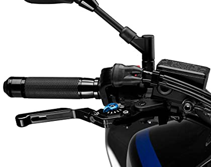 Puig 14NNA Black and Blue Foldable Brake Lever (Extendable)